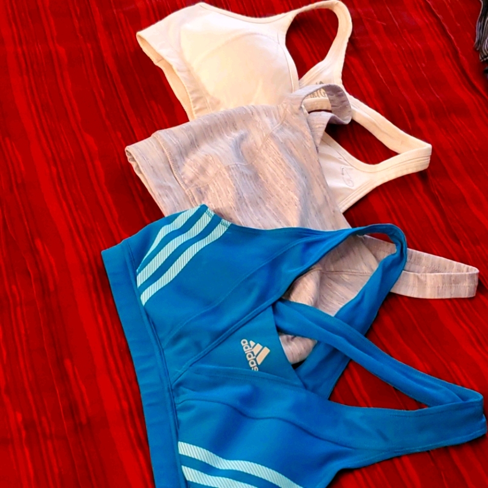 3 Sports Bras Adidas and Champion 34C Medium